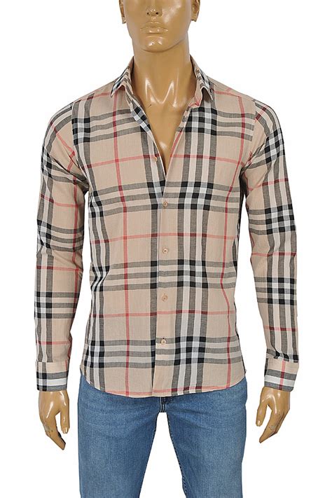 cheap burberry shirt mens|burberry men's long sleeve shirt.